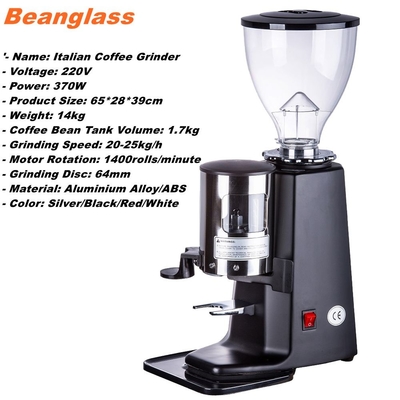 Kahve Değirmeni Makinesi Espresso Çekirdeği Öğütücü Düz Çapak Taşlama Makinesi 220V Siyah