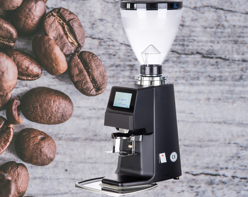 64mm Düz Burr Kahve Değirmeni Dokunmatik Ekran Espresso Kahve Çekirdeği Değirmeni Makinesi