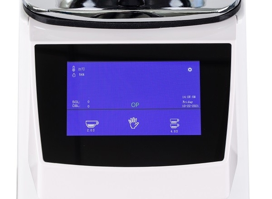 Dokunmatik ekranlı ticari kahve öğütücü 550W Güç Özel Voltaj Alüminyum Alaşım/ABS 64mm öğütme diski